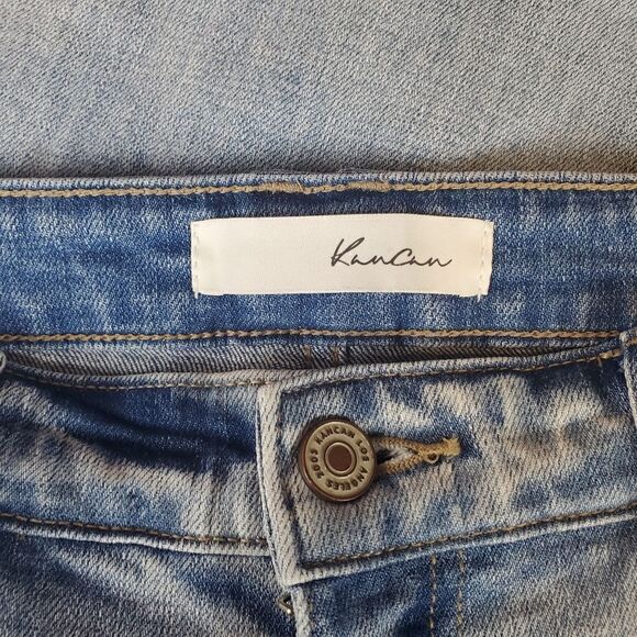 Kancan Distressed Cuffed Ankle Jeans Size 7/27 - Picture 6 of 7
